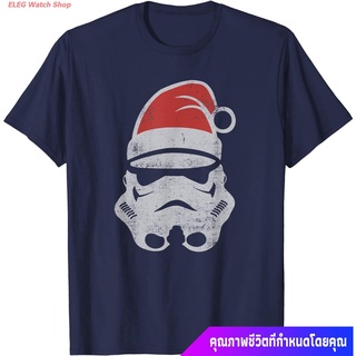 เสื้อยืดผ้าฝ้ายพิมพ์ลายแฟชั่น สตาร์วอร์ส ผู้ชาย Star Wars Christmas Stormtrooper Holiday T-Shirt sale เสื้อยืดคอกลม