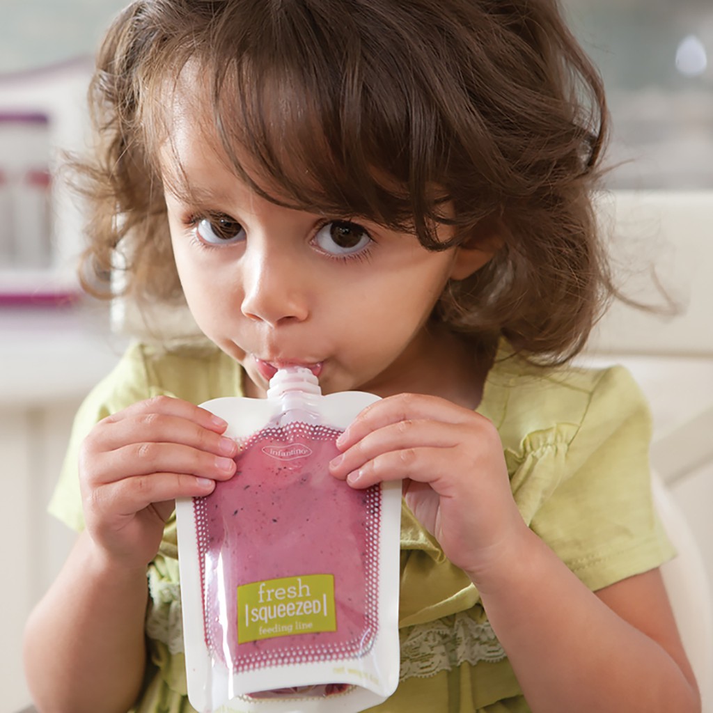 Infantino محطة تعبئة أكياس طعام الأطفال Squeeze Station — صورة 6