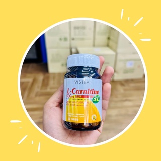 VISTRA L Carnitine 500mg plus 3L L-Carnitine LCarnitine ช่วยเพิ่มกระบวนการเผาผลาญโดยเฉพาะไขมันเก่าที่เก็บสะสมมานาน