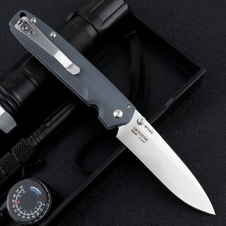 มีดพับ มีดพก Benchmade BM485, ใบ 3" Axis lock (ล็อคแกนกลาง) ด้าม G10 พร้อมกล่อง มีดพกพา EDC