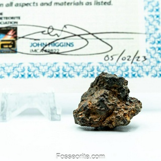 [พิเศษ!+หนัก15.6กรัม] อุกกาบาต Taoudenni Achondrite Diogenite HED Meteorite แบบชิ้นเดี่ยว พร้อมใบรับรอง จาก USA