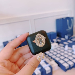 แหวน Swarovski Shell ring Shell, White, Gold-tone plated ปรับไซต์ได้เอง