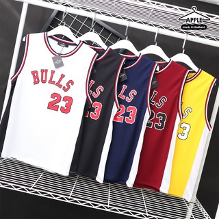 เสื้อกล้าม ลิปลายBULLS23 (เสื้อกีฬา) ผ้ากีฬา