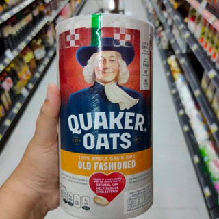 Quaker Old Fashioned Oats 510g  ข้าวโอ๊ต Quaker Oats ทำจากโฮลเกรนธรรมชาติ 100%