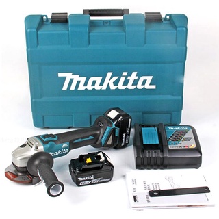 หินเจียรไร้สาย4นิ้ว DGA406RFE MAKITA เครื่องเจียร์ไร้สาย พร้อมอุปกรณ์ แบตเตอรี่และแท่นชาร์จ (รับประกัน 6 เดือน)