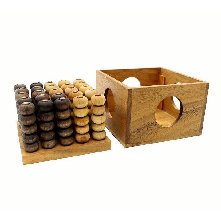 ปิงโกมิติไม้ - Connect Four3D(Handmade from Thailand Chiangmai)