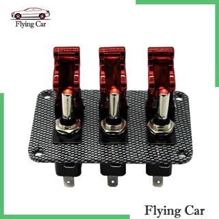 [พร้อมส่ง] แผงสวิทช์คาร์บอนไฟเบอร์ 12V สําหรับรถแข่งรถแข่ง