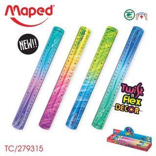 ไม้บรรทัดเยลลี่ Maped ม้วนได้ งอได้ ไม่หัก 20 และ 30 cm.