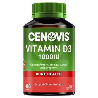 Cenovis Vitamin D3 1000IU - Vitamin D - 400 Tablets Exclusive Size