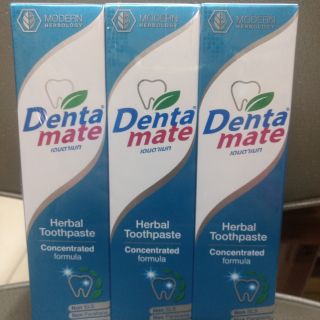 ยาสีฟันสมุนไพร สูตรเข้มข้น Denta mate (เดนตาเมท) ***ราคาต่อกล่อง