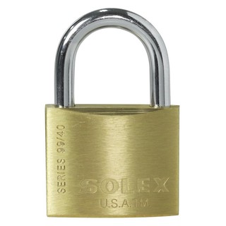 กุญแจสปริง SOLEX SL99 40 40 MM สีทองเหลืองSPRING PADLOCK SOLEX SL99 40 40MM BRASS