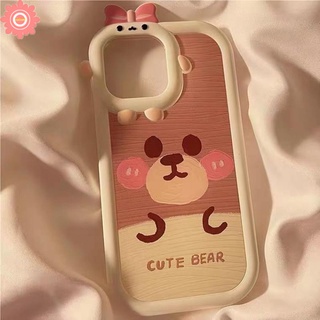 เคสโทรศัพท์มือถือ ลายการ์ตูนหมีน้อยน่ารัก 3D สําหรับ Redmi A1 9T 10C 10A 9A 9C NF A1+ 9 10 Redmi Note 8 9 10 11 11S 10s 10 11 Pro Max PO CO X3 M3 MI 11Lite