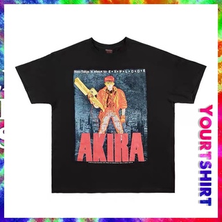 เสื้อวินเทจชาย - เสื้อ Akira ธรรมดาเสื้อยืดเสื้อผ้า Tshirt ขนาดใหญ่ Cyberpunk กล Akira พิมพ์เสื้อเจ