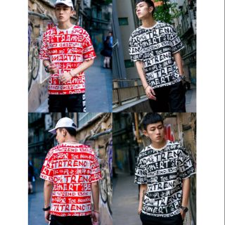 เสื้อยืดคัวโคร่งใส่ได้ทั้งผู้ชายและผู้หญิง มี 2 สี