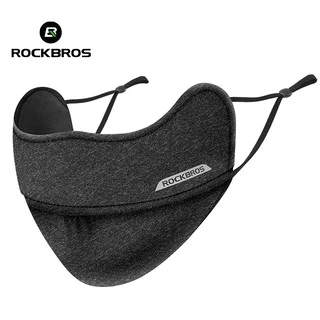 【TH Delivery】ROCKBROSหน้ากากกันแดด ผ้าใยเย็น ล้างทําความสะอาดได้เปิดสําหรับระบายอากาศ แฟชั่นสวย เหมาะกับผู้ชายและผู้ญิง