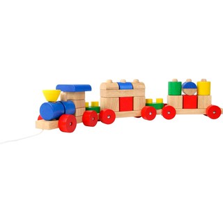 Voila- บล็อคไม้รถไฟจัมโบ้ - Voila Wooden Giant Train - 28 Inches Long(S530)