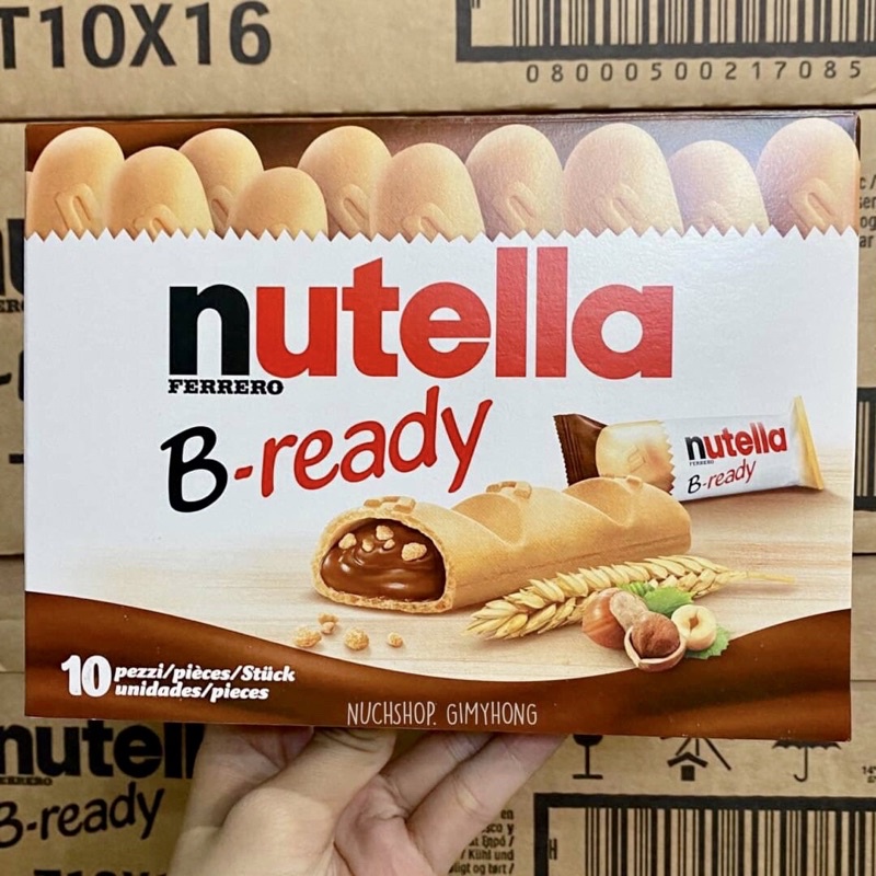 พร้อมส่ง ยกลัง 16 กล่อง Nutella B-Ready T10  นูเทลล่าบีเรดี้
