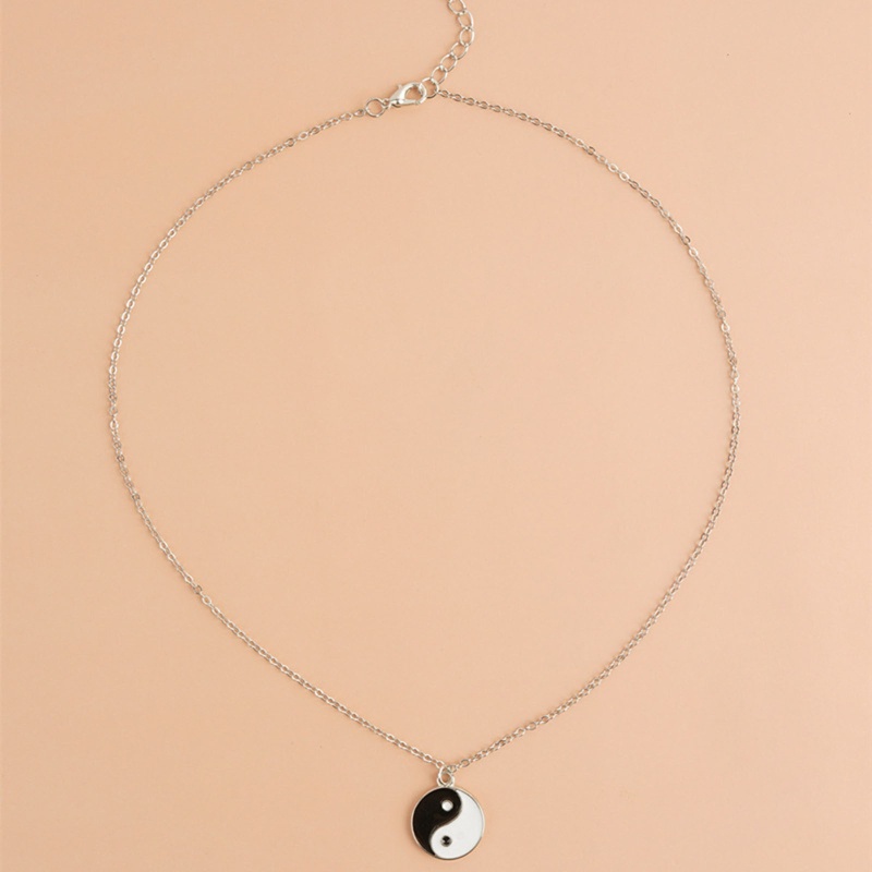 Orangesea สําหรับปรัชญาลัทธิเต๋าสัญลักษณ์ Yin Yang Tai สําหรับ Chi Yoga จี้โลหะผสม Nec