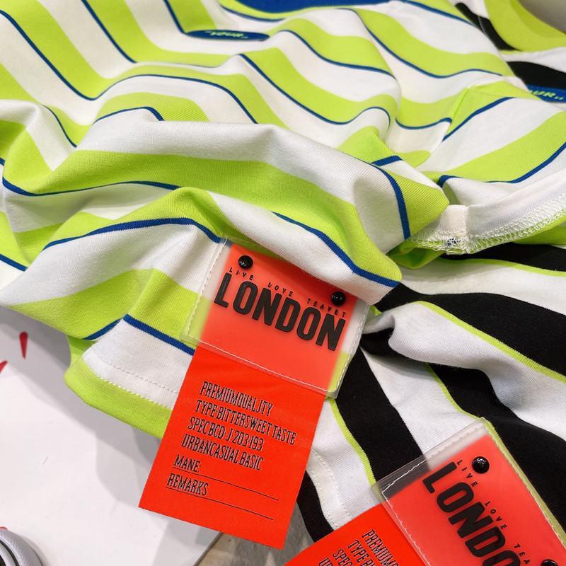 เสื้อยืดแขนสั้นเด็กลายทางฤดูร้อนสำหรับเด็กเกาหลี 2025 - รูปที่ 4