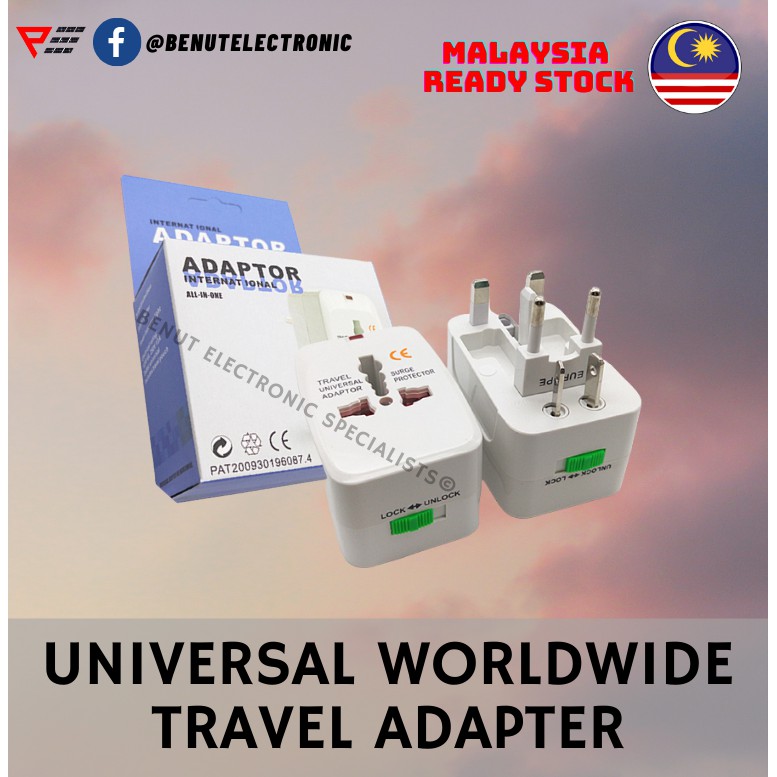 ปลั๊กไฟอะแดปเตอร์สําหรับเดินทางทั่วโลกสากลสําหรับ USA EU UK AUS