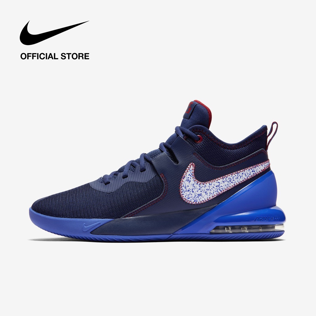 Nike Men's Air Max Impact Basketball Shoes Blue Void Shopee Thailand