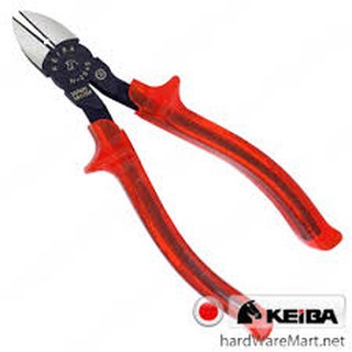 คีมปากเฉียง 6" KEIBA N-206S (B) diagonal cutter ด้ามหนา ปัดเงา คิบบา