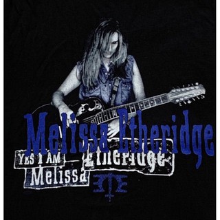 เสื้อยืดผ้าฝ้ายพิมพ์ลายขายดี เสื้อ Melissa Etheridge Vintage©️1995’s🔥