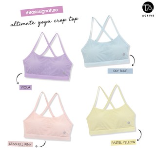 TA ACTIVE  ULTIMATE YOGA CROP TOP เสื้อสปอร์ตบราสายเดี่ยว ครอปสายเดี่ยว