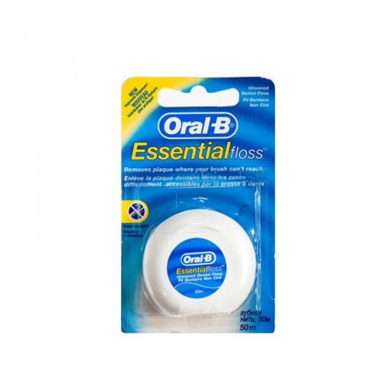 ออรัลบี ไหมขัดฟัน เอสเซนเชียล ฟรอส กลิ่นมิ้นท์ 50 เมตร Oral-B Essential Floss 50 m