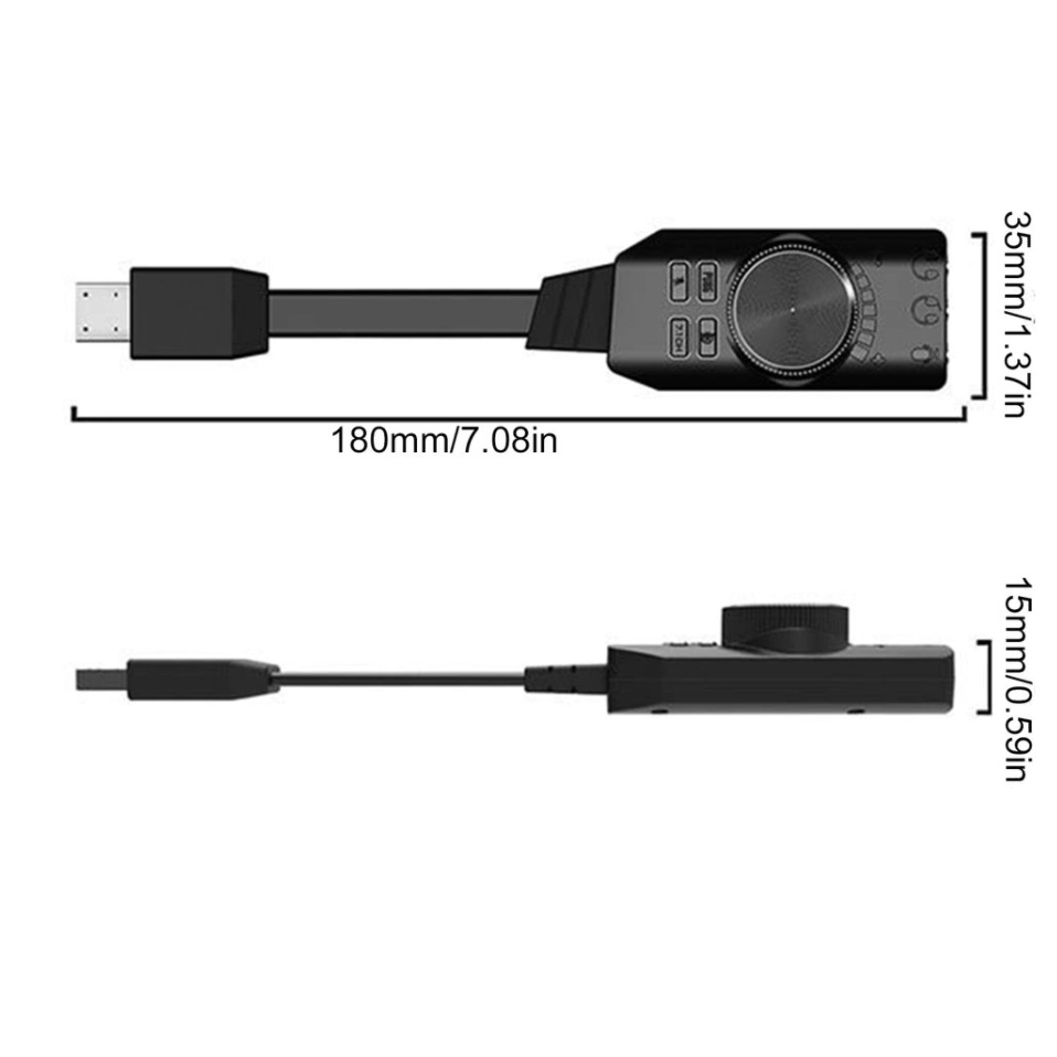 GS3 7.1 Channel Card Adapter Adapter Adapter USB Audio 3.5มม.ชุดหูฟังสเตอริโอสำหรับ PC โน๊ตบุ๊คเดสก์ท็อปเข้ากันได้กับ Wi