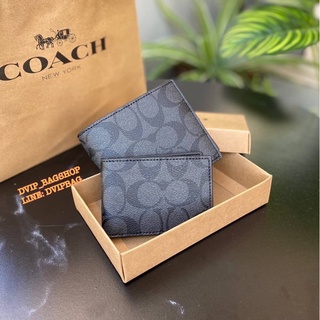 COACH F74993 COMPACT ID WALLET แท้💯%