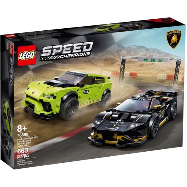 LEGO Speed Champions 76899 Lamborghini Urus ST-X & Huracán Super Trofeo EVO
