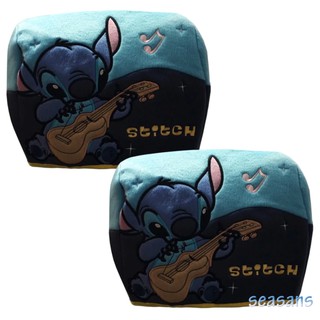 2 ชิ้น(1คู่)หุ้มหัวเบาะรถยนต์ #STITCH #stitchกีต้า แพ๊คคู่ ลิขสิทธิ์แท้