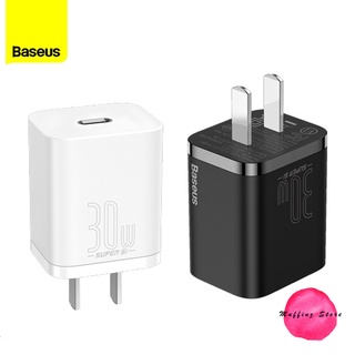 💜ถูกจริง/ส่งไว📦Baseus หัวชาร์จสำหรับไอโฟน USB-C PD 30W ชาร์จไว