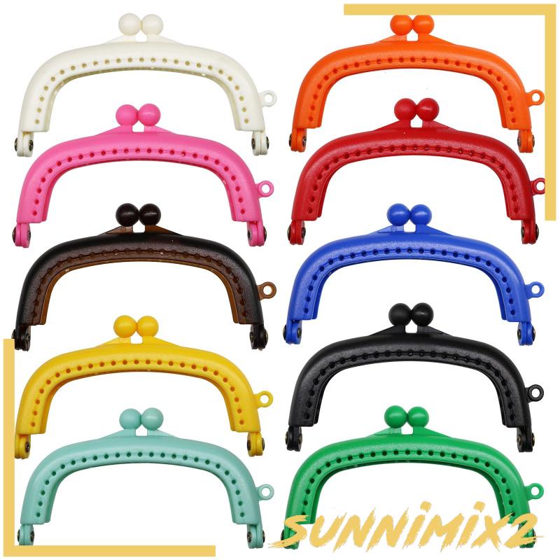 กรอบโลหะ สําหรับล็อคกระเป๋า DIY 10 ชิ้น