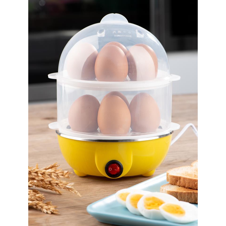 เครื่องต้มไข่ไฟฟ้า หม้อต้มไข่ เครื่องนึ่งไข่อเนกประสงค์ ที่ต้มไข่ ต้มได้ครั้งละ 14ฟอง Boiled Eggs Cooker