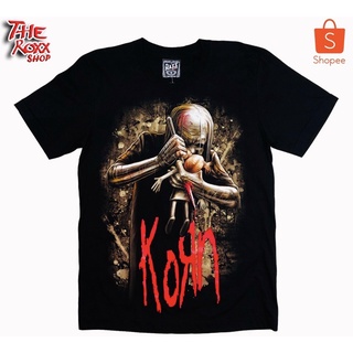 เสื้อยืดคอกลมเสื้อวง Korn  MS -92 เสื้อวงดนตรี เสื้อวงร็อค เสื้อนักร้องS-4XL