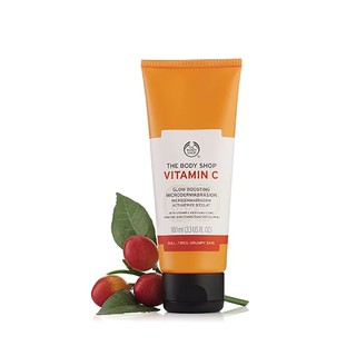 THE BODY SHOP VITAMIN C GLOW BOOSTING MICRODERMABRASION วิตามิน ซี โกลว์ บูสติ้ง ไมโครเดอร์มาเบรชั่น 100 มล. ผลิตภัณฑ์ขั