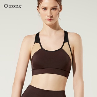 OZONE SPORT BRA สปอร์ตบรา สำหรับออกกำลังกาย สีน้ำตาล รุ่นWT2013 เสื้อในสปอตบรา