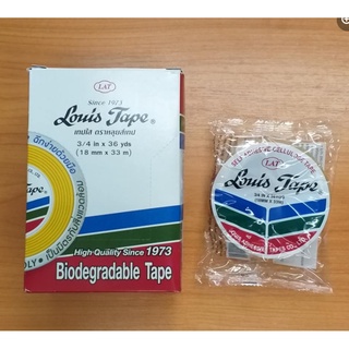 LOUIS TAPE เทปใส สก็อตเทป ขนาด 3/4 x 36 หลา แกน 3 นิ้ว ( 3 ม้วน/72 บาท )