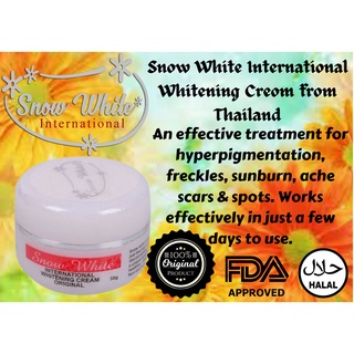 Snow White International Whitening Cream Original 30g Expiry Date : 1 Nov 2026