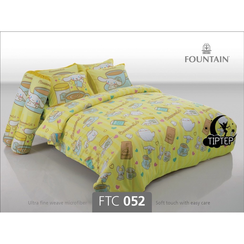 Fountain ชุดผ้าปูที่นอน (ไม่รวมผ้านวม) Cinnamoroll FTC052