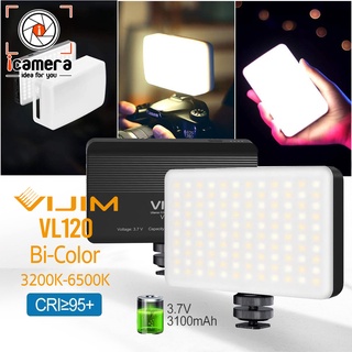 Vijim LED VL120 Bi-Color 3200K-6500K CRI95+ 3100 mAh - ไฟ LED Video Light ไฟวิดีโอ Live สด ถ่ายภาพ