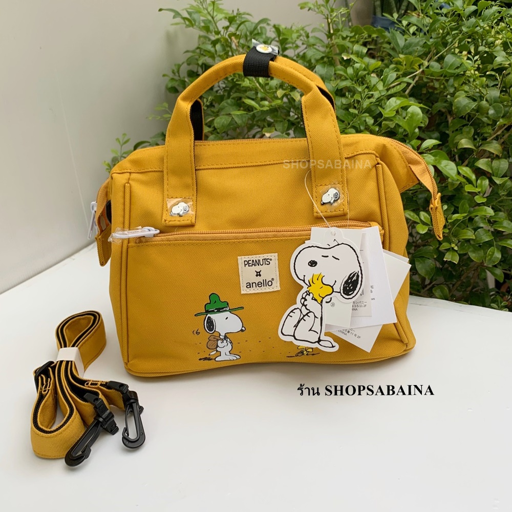 anello x peanuts ของแท้100 กระเป๋าสะพายข้าง Snoopy Collection (แถมพวง