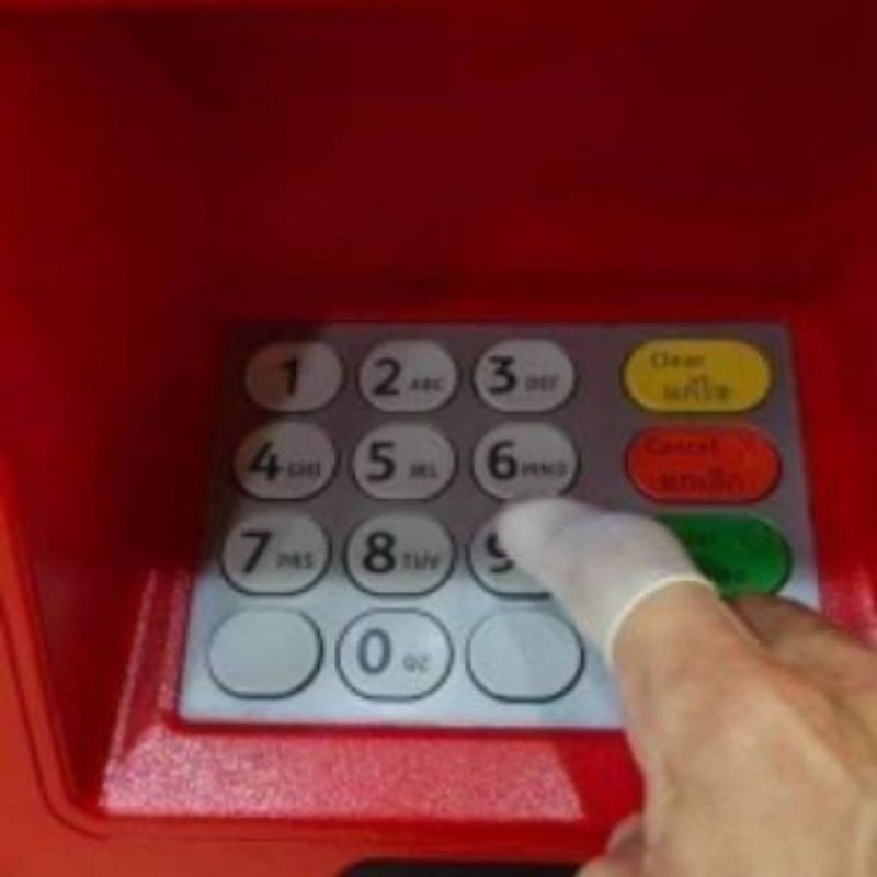 ถุงนิ้ว ถุงนิ้วยาง ที่สวมนิ้วยาง  (100ชิ้น) ปลอกนิ้ว ถุงนิ้วอนามัย ถุงสวมนิ้ว Finger cots ไซส์ M​ สีขาว - รูปที่ 2