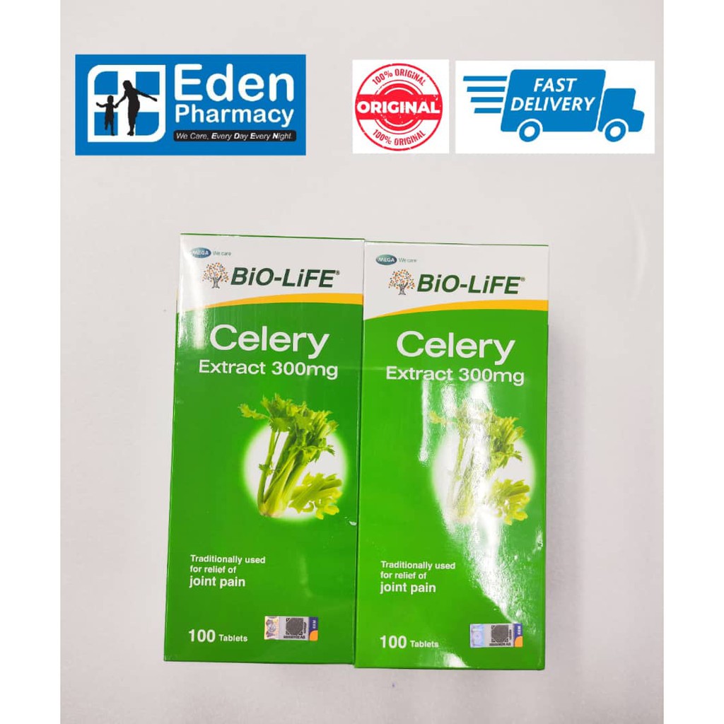 Bio Life Bio-Life Celery Extract 300mg, BioLife Celery Extract 300mg ( 2 x 100 เม็ด )