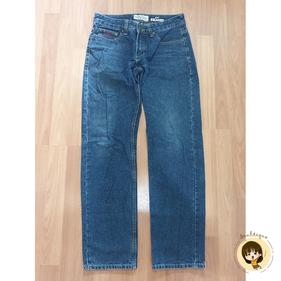 กางเกงยีนส์มือสอง ผู้ชาย ยี่ห้อ Beverly Hills Polo Club เอว 30 สีน้ำเงิน