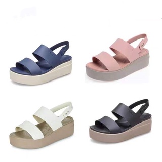 Crocs Brooklyn รองเท้าแตะ พื้นหนา สําหรับผู้หญิง [206453]