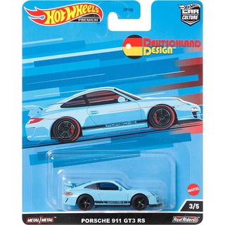 รถเหล็ก HOTWHEELS PREMIUM ของแท้ Car Culture Deutschland Design Porsche 911 GT3 RS (HWP2022_#HCJ94)