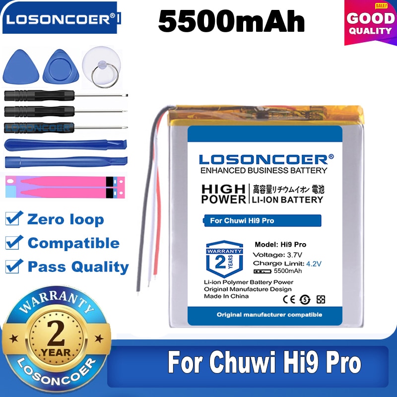 Losoncoer 5500mah Hi9 Pro Battery For Chuwi Hi9 Pro Tablet Pc Rechargeable Accumulator Battery 2 081